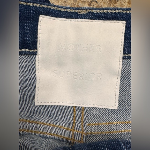MOTHER Insider Cropped Step Fray Women's Blue Jeans - Picture 13 of 16